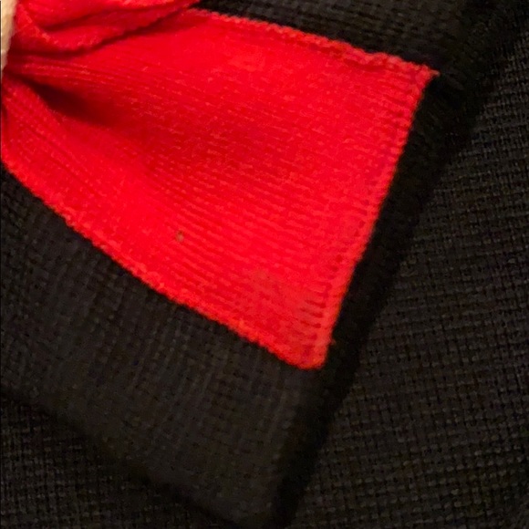 Prada black mock neck sweater w/cream stripe WOT - Picture 6 of 6